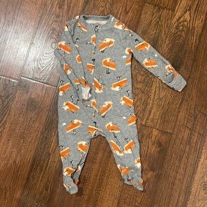 Pumpkin Pie Fall Thanksgiving Footed Onesie Sleeper 3-6 month old